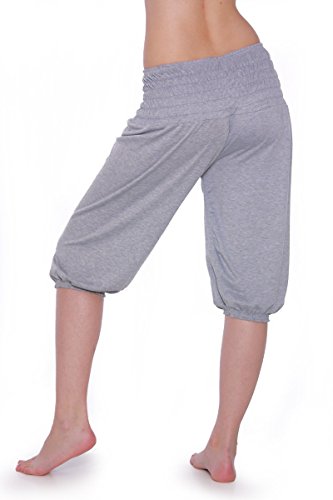 Damen-Yoga-Pant-kurze-Hose-11-Farben-Pluderhose-Shorts-Pumphose-Einheitsgre-S-XXL-0-2