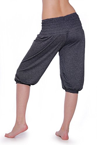 Damen-Yoga-Pant-kurze-Hose-11-Farben-Pluderhose-Shorts-Pumphose-Einheitsgre-S-XXL-0-3