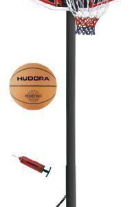 Hudora-71659-Basketballkorb-Set-Chicago-mit-Ball-Pumpe-verstellbar-206-m-bis-260-m-0