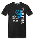 Spreadshirt-Herren-Volleyball-Feel-It-T-Shirt-0