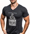 T-Shirt-Strength-Focus-Challenge-Muskel-Shirt-Training-Fitness-Muskelaufbau-Bodybuilding-Flavio-Simonetti-V-Neck-0