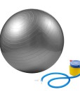 Gymnastikball-65cm-inklusive-Pumpe-Sitzball-fr-Fitness-Yoga-Pilates-grau-silber-0