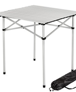 TecTake-Aluminium-Campingtisch-Rolltisch-klappbar-70x70x70cm-inkl-Tragetasche-0