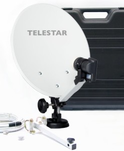 Telestar-Camping-Sat-Anlage-Hartschalenkoffer-137-Zoll-35-cm-Spiegel-Single-LNB-01dB-Kompass-Kabel-10m-diverse-Halter-0