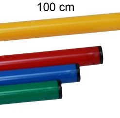 Stange-Stab-100-cm-gelb-Gelbe-Stange--25-mm-fr-Teamsportbedarf-Fuballtraining-0