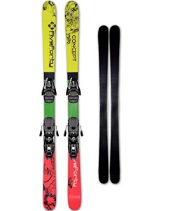 540-Ski-CONCEPT-153-cm-red-green-Bindung-Allround-Carving-Montage-0