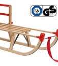 Impag-Holzschlitten-Rodelschlitten-mit-Zuggurt-und-Lehne-Rot-Davos-105-125-cm-lang-0