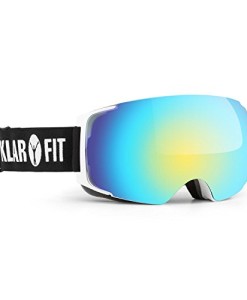 Klarfit-Snow-View-Skibrille-Snowboard-Brille-REVO-Rainbow-Coating-rahmenlos-verspiegelte-Oberflche-direkt-belfteter-Innenrahmen-kratz-und-bruchfestes-Kunststoffglas-0