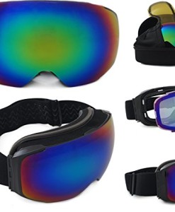 Skibrille-Schneebrille-Snowboardbrille-Whistler-2016-unisex-mit-magnetischem-Wechselglas-fr-schlechte-Sicht-inkl-Eva-Box-Brillenputztuch-anti-fog-kratzfeste-Glser-groes-Sichtfeld-0