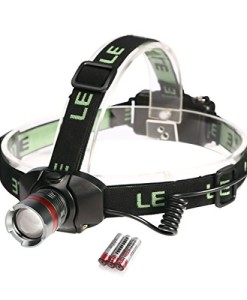LE-Zoombare-LED-Stirnlampen-mit-einstellbarem-Fokus-CREE-LEDs-superhell-2-Helligkeiten-zu-whlen-Inklusive-3-AAA-Batterien-0