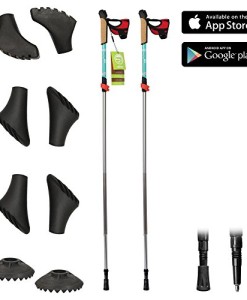 Nordic-Walking-Stcke-faltbar-mit-Handschlaufe-110-130-cm-Superleicht-GRATIS-Nordic-WalkingFitness-App-0