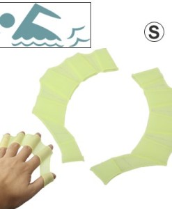 Samll-Gre-Finger-Flexible-Silikon-Schwimmen-Handschuhe-Grn-0