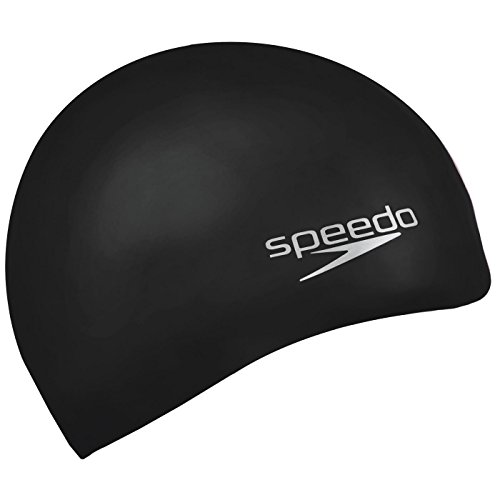 Speedo Badekappe Plain Moulded Silicone Cap One size Black