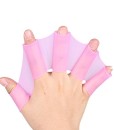 Tenflyer-Silikon-Hand-Schwimmen-Flossen-Flossen-Fast-Finger-Handschuhe-Web-Paddle-Rosy-S-0
