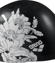 arena-Damen-Badekappe-Sirene-Flower-Black-One-size-91440-0