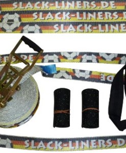 4-Teiliges-Slackline-Set-50mm-breit-20m-lang-EM-WM-Deutschland-Fussball-Langhebelratsche-NEU-0