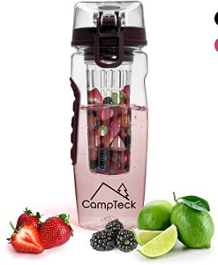 CampTeck-1-Liter-1000ml-Trinkflasche-Fruchtschorlen-Infuser-Wasserflasche-BPA-freier-Tritan-Kunststoff-mit-auslaufsicherem-Deckel-Verschluss-Tragehenkel-0