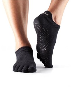 Damen-1-Paar-ToeSox-Low-Rise-Ganz-Toe-Organic-Cotton-Socken-0