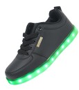 Schwarz-7-Farbe-Unisex-LED-Beleuchtung-Blink-USB-Lade-Turnschuh-Schuhe-fr-Abschlussball-Partei-Weihnachten-mit-CE-Zertifikat-0