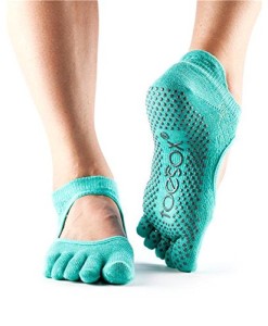 ToeSox-Frauen-1-Paar-Bella-Voll-Toe-Organic-Cotton-vorne-offen-Yoga-Socks-in-Lila-0