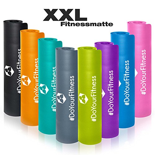 XXL-Fitnessmatte-Ashanti-dick-und-weich-ideal-fr-Pilates-Gymnastik-und-Yoga-Mae-190-x-100-x-10cm-In-vielen-Farben-erhltlich-0