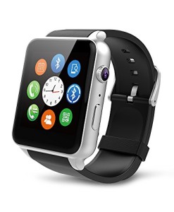 Memteq-Bluetooth-Smart-Watch-Smartwatch-154-Zoll-4-cm-Touchscreen-mit-Kamera-13-MPS-fr-iPhone-Andorid-SamsungHTCLGHuaweiZTE-Silber-0