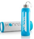 Trinkflasche-Glas-1L-500ml-von-Kanrel-Blau-Rosa-Ideal-fr-Schule-Sport-Fitness-mit-Silikonhlle-Schutzhlle-Verschluss-ist-Auslaufsicher-Splmaschinen-geeignet-Plastikfrei-1000ml-1-Liter-0