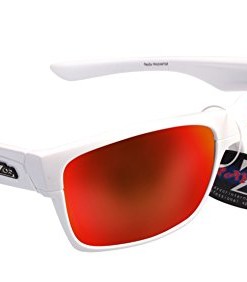 RayZor-Professional-leichte-UV400-White-Sports-Wrap-Ski-Snowboard-Sonnenbrille-mit-einem-roten-Iridium-verspiegelt-Blendfreie-Objektiv-0