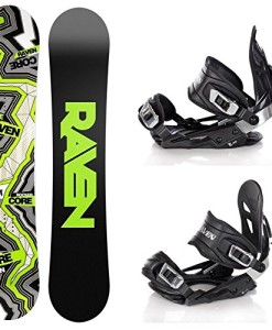 Snowboard-Set-Snowboard-Raven-Core-Carbon-Rocker-Bindung-Raven-s400-Black-ML-0