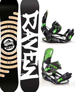 Snowboard-Set-Snowboard-Raven-Relict-Bindung-Raven-s220-Green-0