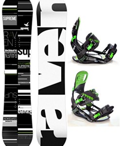 Snowboard-Set-Snowboard-Raven-Supreme-Bindung-Raven-s220-Green-XL-0