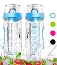 Balhvit-Trinkflasche-946ml32oz-BPA-Frei-Tritan-Auslaufsicher-Trinkflaschen-Sport-Kunststoff-Wasserflasche-mit-Fruchteinsatz-1-click-ffnet-Flip-Top-Wasser-Flasche-Ca-1L-Sportflasche-Kinder-0