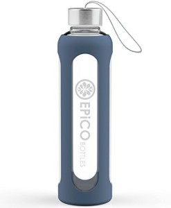 EPiCO-BOTTLES-GlasflascheTrinkflasche-Sport-Trinkflasche-Glas-550ml-Wasserflasche-mit-Silikonhlle-fr-unterwegs-Fitness-Water-Bottle-fr-Yoga-Wandern-BPA-Frei-0