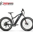 Fitifito-FT26-Elektrofahrrad-Fatbike-E-Bike-Pedelec-36V-250W-Heckmotor-Kenda-26-x-40-MTB-Reifen-Matt-Schwarz-Grau-0