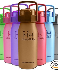 HoneyHolly-Sports-Trinkflasche-Wasserflasche-32oz1L-50oz15L-Top-klick-Open-Non-Toxic-BPA-Free-Eco-Friendly-Tritan-Fr-Sport-im-FreienOutdoor-Fitness-Training-0