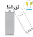 Ryaco-Glasflasche-Trinkflasche-Classic-Tragbare-550ml-BPA-frei-fr-unterwegs-Sportflasche-Glas-Wasserflasche-zum-Mitnehmen-von-kalten-Getrnken-mit-Neopren-Tasche-und-Schwammbrste-0