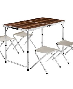 TecTake-Koffertisch-mit-4-Sitzhocker-Campingmbel-Set-Aluminium-Totalmae-geklappt-61x61x65-cm-0