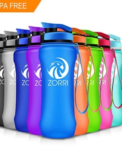 ZORRI-Sport-Trinkflasche-auslaufsicher-1L28oz21oz-BPA-Frei-Umweltfreundlich-Wasserflasche-Fr-Frauen-Kinder-One-Handed-Open-Tritan-Fr-GymOutdoorsCamping-0