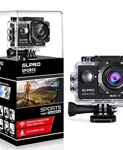 SLPRO-Action-Cam-1080P-Full-HD-Unterwasser-Aktion-Kamera-wasserdicht-Helmkamera-170--Weitwinkel-mit-Zubehr-Kits-verbesserter-Akku-Sports-Kamera-0