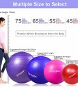 Arteesol-Gymnastikball-Balance-Ball-45cm55cm65cm75cm-Yoga-Ball-mit-Pumpe-Anti-Burst-Fitness-Balance-Ball-fr-Core-Strength-0-1