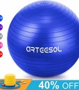 Arteesol-Gymnastikball-Balance-Ball-45cm55cm65cm75cm-Yoga-Ball-mit-Pumpe-Anti-Burst-Fitness-Balance-Ball-fr-Core-Strength-0