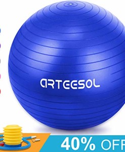 Arteesol-Gymnastikball-Balance-Ball-45cm55cm65cm75cm-Yoga-Ball-mit-Pumpe-Anti-Burst-Fitness-Balance-Ball-fr-Core-Strength-0