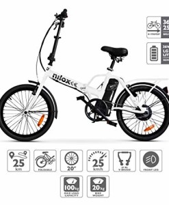 Nilox-E-Bike-X1-New-Elektrisches-Fahrrad-Faltend-Weis-One-size-0