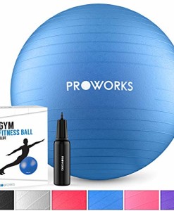 Proworks-Gymnastikball-55cm-85cm-Heavy-Duty-Sitzball-fr-Sport-Physiotherapie-Schwangerschaft-Yoga-Pilates-Fitness-Ball-fr-Rckenbungen-und-Dehnbungen-In-6-inkl-Pumpe-0