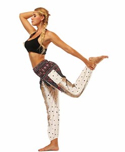 URVIP-Damens-Gedruckte-Yoga-Leggings-Patterned-Hosen-Harem-Hippie-Boho-Yoga-Palazzo-Sporthose-Fitnesshose-Yoga-Leggings-Bloomers-0