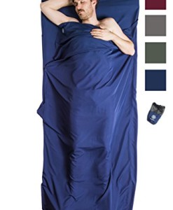 Bahidora-Httenschlafsack-aus-Mikrofaser-Schlafsack-Inlett-Schlafsack-Inlay-Sommerschlafsack-Reiseschlafsack-dnn-leicht-kompakt-Ideal-fr-Reisen-durch-warme-Lnder-0