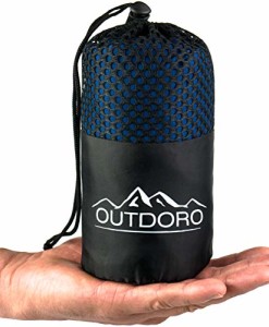 Outdoro-2in1-Httenschlafsack-Ultra-Leichter-Reise-Schlafsack-mit-durchgngigem-Reiverschluss-aus-Mikrofaser-in-eine-Reisedecke-verwandelbar-dnn-klein-Inlett-Travel-Sheet-0