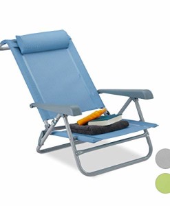 Relaxdays-Liegestuhl-klappbar-Nackenkissen-Flaschenffner-Armlehnen-verstellbar-120-kg-Polyester-Gewebe-Farbwahl-0