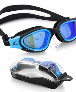 SKL-Schwimmbrille-Herren-Damen-Taucherbrille-fr-Erwachsene-Swimming-Goggles-Wasserdicht-Weitwinkel-Schwimmbrille-Antibeschlag-100-UV-Schutz-mit-Schutztasche-fr-Mnner-Frauen-Jugen-blau-0