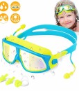 WOTEK-Kinder-Schwimmbrillen-Schwimmbrille-fr-Kinder-Taucherbrille-Swimming-Goggles-Kein-Leck-Mit-UV-Schutz-und-Anti-Beschlag-Beschichtung-Linse-2xOhrstpsel1x-Nasenclips-Geschenk-fr-Mdchen-Jungen-0